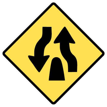 Divided Highway Ends