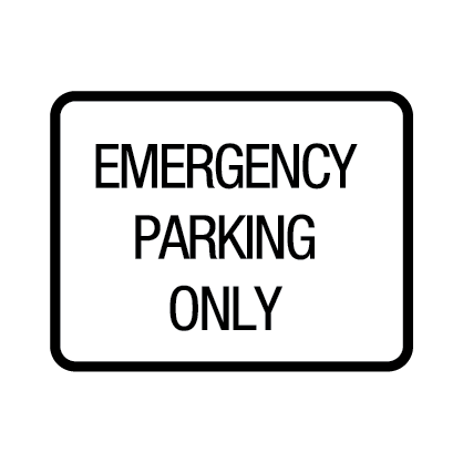 Emergency Parking Only