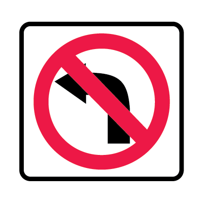 No Left turn