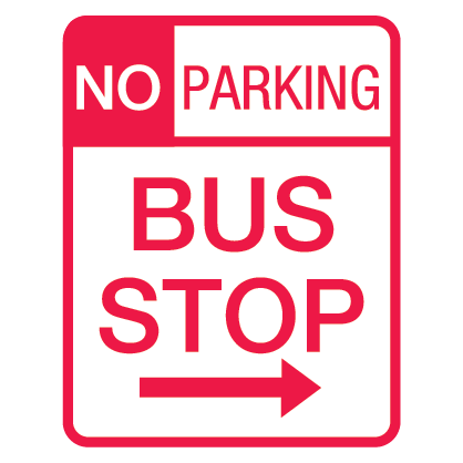 No Parking Bus Stop